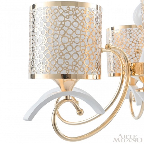 Подвесная люстра Arte Milano Florentia-9787 309787/6 Wh/Gd в Нижнем Новгороде фото 2