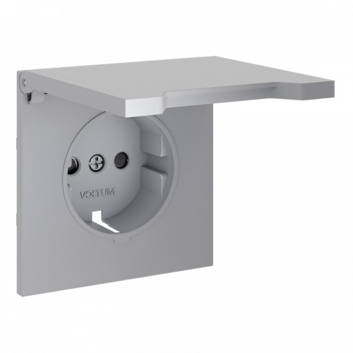 Накладка для розетки с заземлением и со шторками с крышкой Voltum S70 VLS000816 в Нижнем Новгороде фото 6