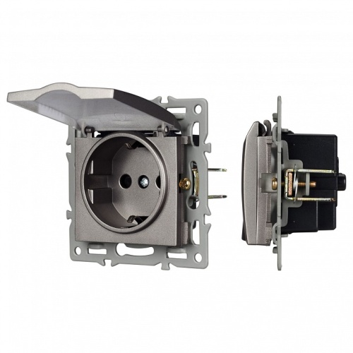 Розетка влагозащищенная с заземлением и со шторкой, без рамки с крышкой Arlight SCT 043747 в Нижнем Новгороде