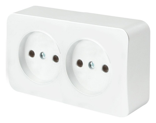 Розетка двойная без заземления Stekker София 49303 в Нижнем Новгороде