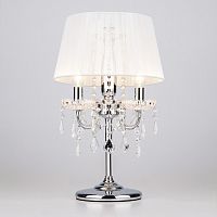 Настольная лампа декоративная Eurosvet Allata 2045/3T хром/белый настольная лампа в Великом Устюге