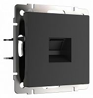Розетка Ethernet RJ-45 и со шторками, без рамки Werkel черный матовый W5120108 в Нижнем Новгороде