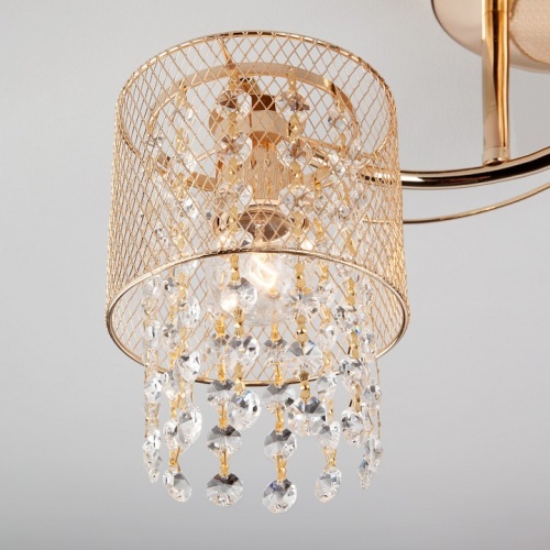 Люстра на штанге Eurosvet Bonnie 30137/3 золото в Нижнем Новгороде фото 5