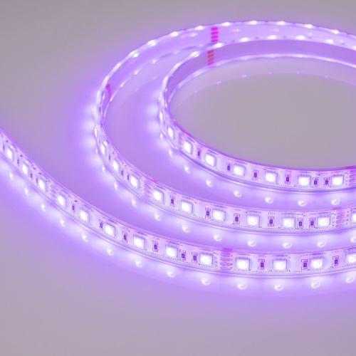 Лента герметичная RTW-PU-B60-12.5mm 24V RGB (14.4 W/m, IP68, 5060, 5m) (Arlight, -) в Нижнем Новгороде фото 3