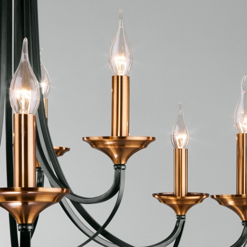 Подвесная люстра Eurosvet Lazzaro 60098/9 черный в Нижнем Новгороде фото 2