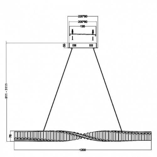 Подвесной светильник Maytoni Krone P097PL-L36BS3K в Нижнем Новгороде фото 5