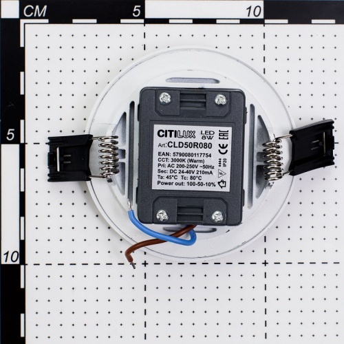 Встраиваемый светильник Citilux Омега CLD50R080 в Белом фото 3