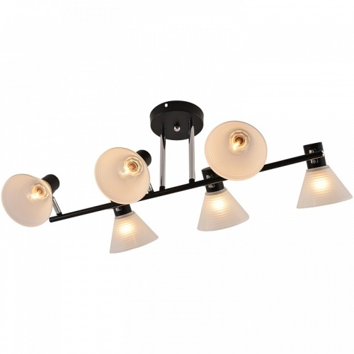 Люстра на штанге 01553-3.3-06B BK+CR в Нижнем Новгороде фото 5