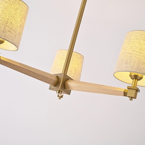 Люстра на штанге Imperiumloft Jorgenson Beige/Light wood STAVRA01 в Нижнем Новгороде фото 14
