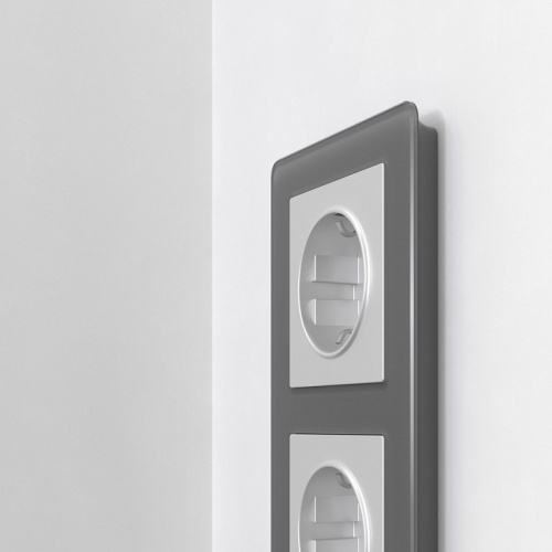 Рамка на 3 поста Werkel Acrylic (графит) W0032704 в Нижнем Новгороде фото 2