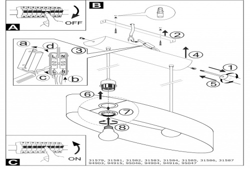 Подвесной светильник Eglo Pasteri 31581 в Нижнем Новгороде фото 2