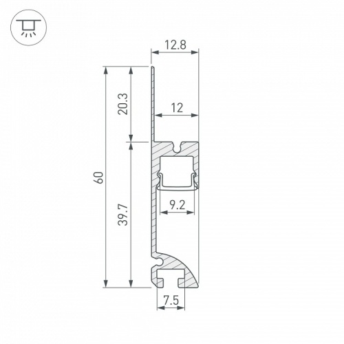 Профиль для плинтусов Arlight ARH-PLINTUS 041213 в Нижнем Новгороде фото 2
