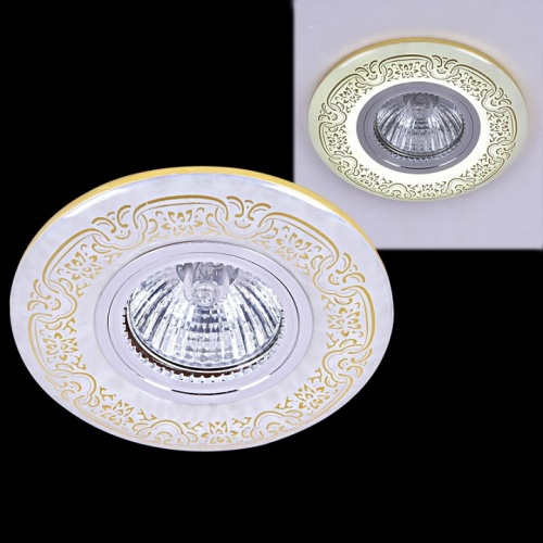 Встраиваемый светильник 09502-9.0-001MN MR16+LED3W WH/GD в Нижнем Новгороде