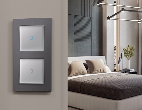 Выключатель одноклавишный с подсветкой без рамки Ambrella Volt ALFA MA402020 в Нижнем Новгороде фото 3