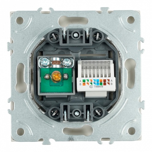 ТВ-розетка и розетка Ethernet RJ-45 без рамки Stekker Эмили 49898 в Нижнем Новгороде фото 5