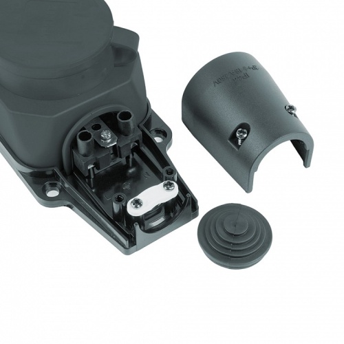 Розетка переносная разборная с заземлением и крышкой Stekker Одри 32739 в Нижнем Новгороде фото 3