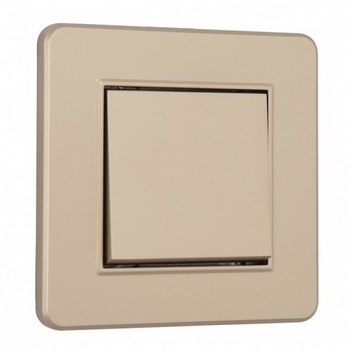 Выключатель одноклавишный Arte Milano SET16-1 SET16-1-30-1 shampan в Нижнем Новгороде