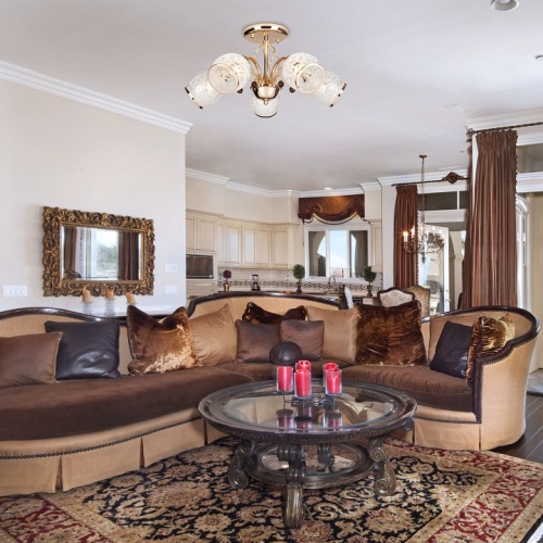 Люстра на штанге Eurosvet Gabriella 30026/5 золото в Нижнем Новгороде фото 2