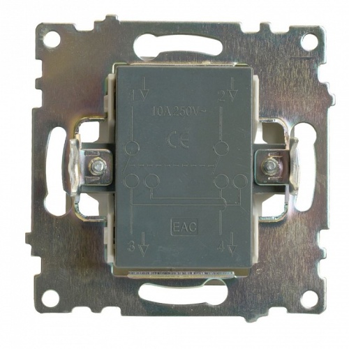 Переключатель перекрестный одноклавишный без рамки Stekker Катрин 49416 в Нижнем Новгороде фото 7