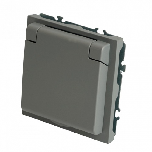 Розетка с заземлением и со шторкой, с крышкой Stekker Эмили 49956 в Нижнем Новгороде фото 9