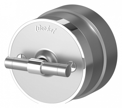 Выключатель одноклавишный с корпусом Werkel Vintage (серебро матовый/хром) W5812054 в Нижнем Новгороде