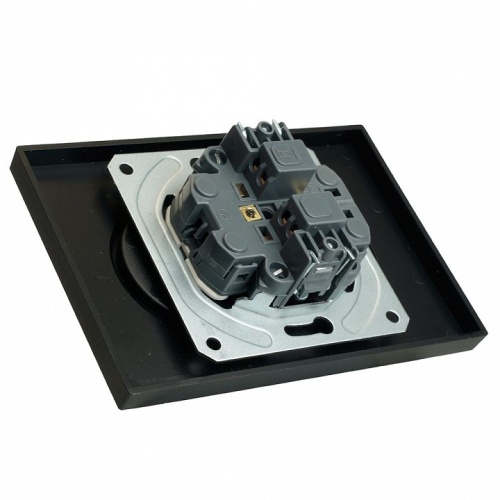 Розетка двойная без заземления и со шторкой Stekker Эмили 49851 в Нижнем Новгороде фото 7