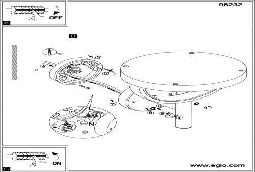 Светильник на штанге Eglo Francari 98232 в Нижнем Новгороде фото 3