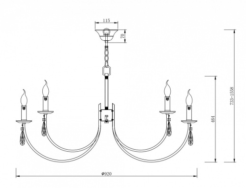 Подвесная люстра Freya Forte FR1006PL-12G в Нижнем Новгороде фото 3