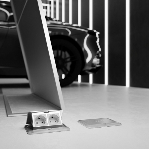 Выдвижной блок для розеток Werkel серебряный a069366 в Нижнем Новгороде фото 2