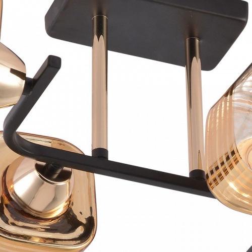 Люстра на штанге 01615-0.3-04 BK+FGD в Нижнем Новгороде фото 3