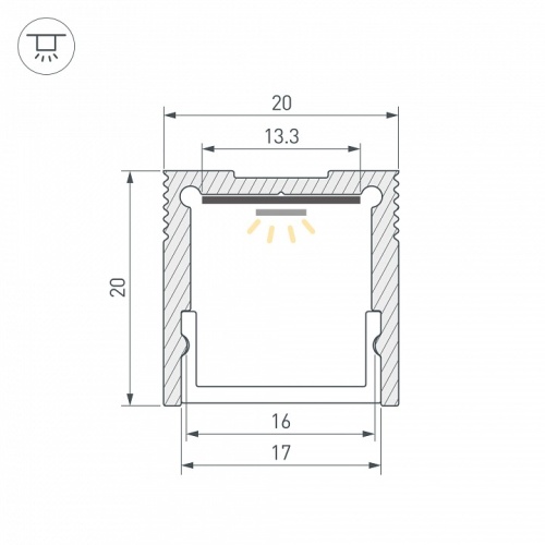 Профиль накладной Arlight SL-SLIM 059789 в Нижнем Новгороде фото 2