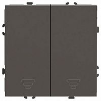 Выключатель самовозвратный двухклавишный без рамки Stekker Эмили 50367 в Нижнем Новгороде