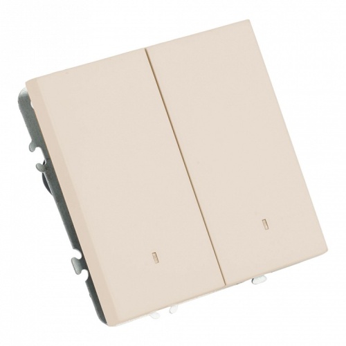 Выключатель двухклавишный с подсветкой без рамки Stekker Эмили 49890 в Нижнем Новгороде фото 7