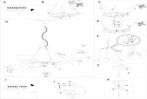 Подвесная люстра Eglo Savoy 1 95915 в Нижнем Новгороде фото 2