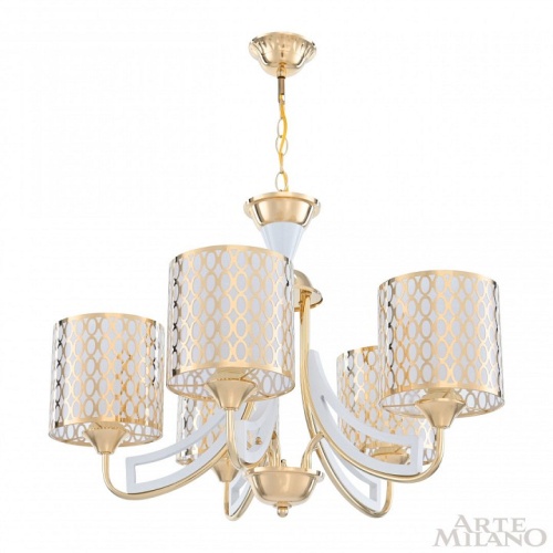 Подвесная люстра Arte Milano Florentia-3387 303387/5 Wh/Gd в Нижнем Новгороде фото 9