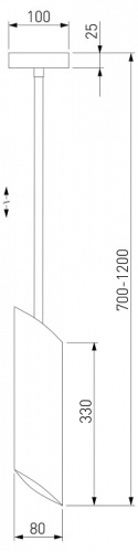 Светильник на штанге Eurosvet Dome 50245/1 черный в Слободском фото 2