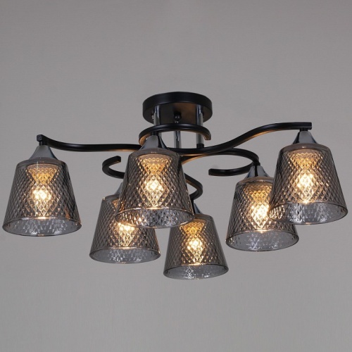 Люстра на штанге 06089-0.3-06 BK+CR в Нижнем Новгороде фото 4