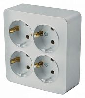 Розетка четверная с заземлением Stekker София 49334 в Нижнем Новгороде