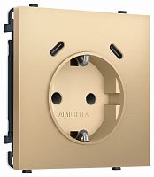 Розетка с заземлением и со шторкой и 2хUSB C, без рамки Ambrella Volt MS MS890510 в Нижнем Новгороде