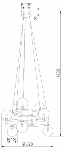 Подвесная люстра Eurosvet Anabelle 6845 Anabelle в Нижнем Новгороде фото 3