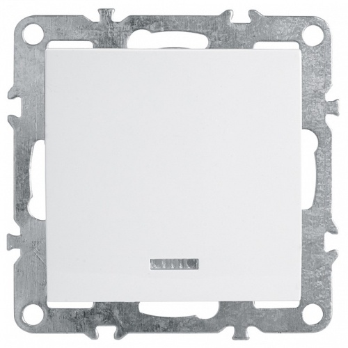 Выключатель одноклавишный с подсветкой без рамки Stekker Эрна 39309 в Нижнем Новгороде