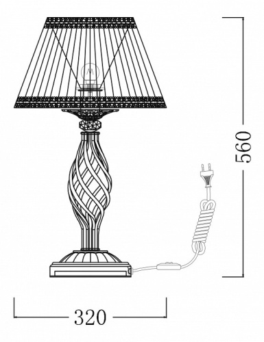 Настольная лампа декоративная Maytoni Grace ARM247-00-G в Артемовском фото 7