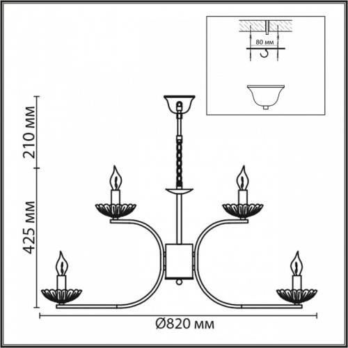 Подвесная люстра Lumion Classi 8155/9 в Нижнем Новгороде фото 6