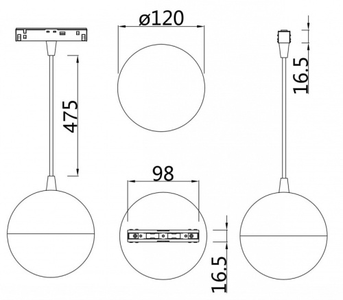 Подвесной светильник Maytoni Kiat TR018-2-10W4K-W в Ермолино фото 2