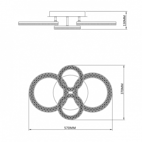 Потолочная люстра Escada Alunit 10281/4LED в Нижнем Новгороде фото 2