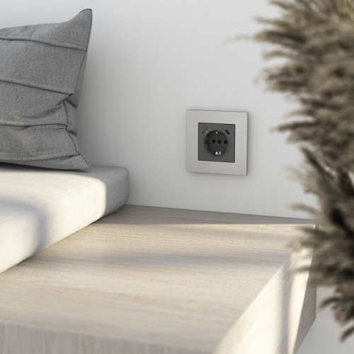 Рамка на 1 пост Werkel AluMax алюминий W0013506 в Нижнем Новгороде фото 3