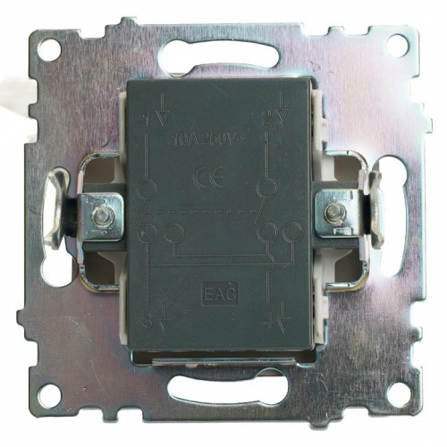 Переключатель перекрестный одноклавишный без рамки Stekker Катрин 49180 в Нижнем Новгороде фото 3