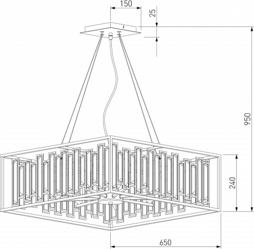 Подвесная люстра Bogate's Cella 377/9 Strotskis в Сельцо фото 4