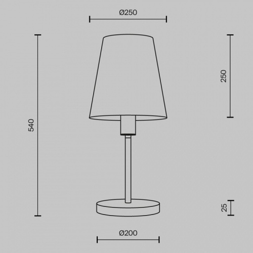 Настольная лампа декоративная Maytoni Lira MOD483TL-01BS в Нижнем Новгороде фото 5