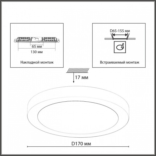 Накладной светильник Sonex Mitra LED 7788/12L в Нижнем Новгороде фото 3
